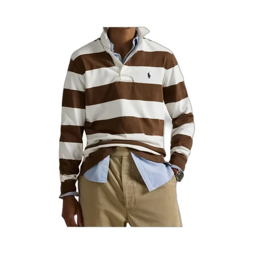 Pony Embroidered Striped Polo Shirt