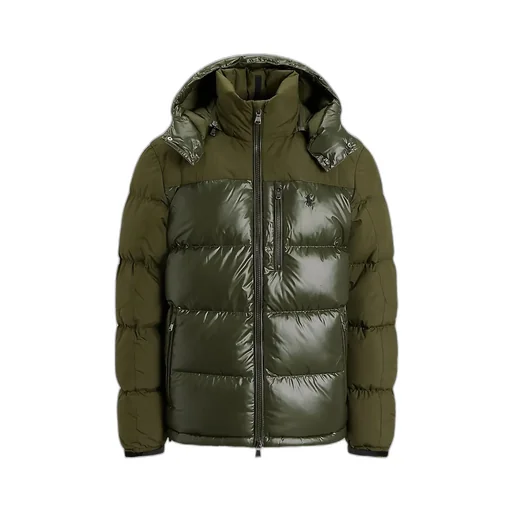 Zip-Up Hooded Down Jacket