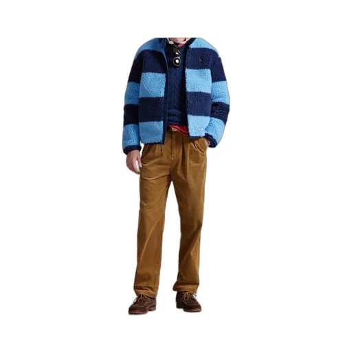 Striped Fleece Zipped Jacket