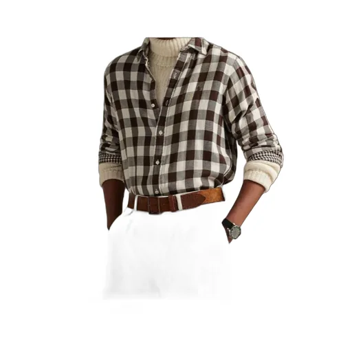 Long Sleeve Checked Shirt
