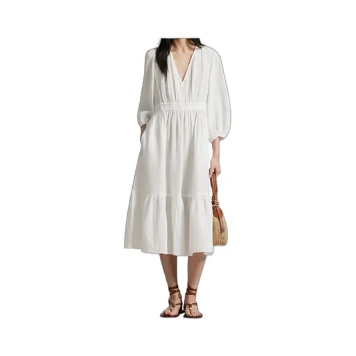 V-Neck Tiered Dress