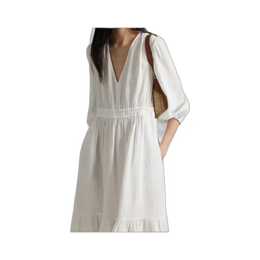 V-Neck Tiered Dress