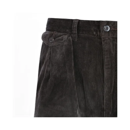 Pleated Corduroy Trousers