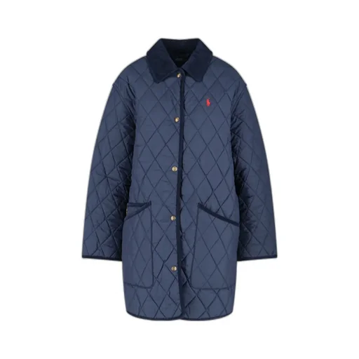 Diamond-Quilted Coat