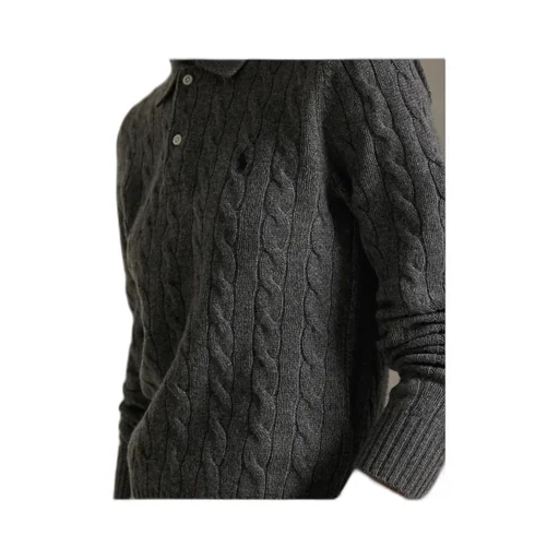 Logo Embroidered Knitted Polo Shirt