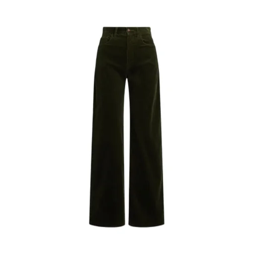 Straight Leg Corduroy Trousers