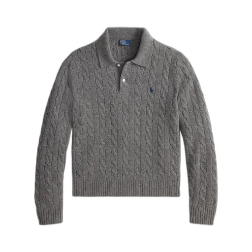 Logo Embroidered Knitted Polo Shirt