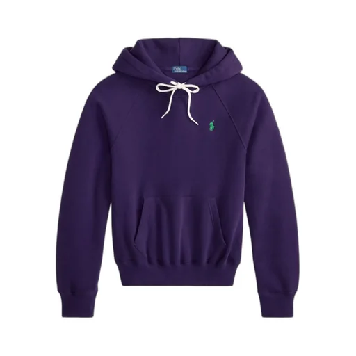 Logo Embroidered Drawstring Hoodie