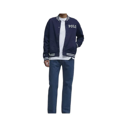 Varsity-Letter Embroidered Buttoned Jacket