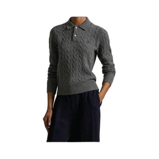 Logo Embroidered Knitted Polo Shirt