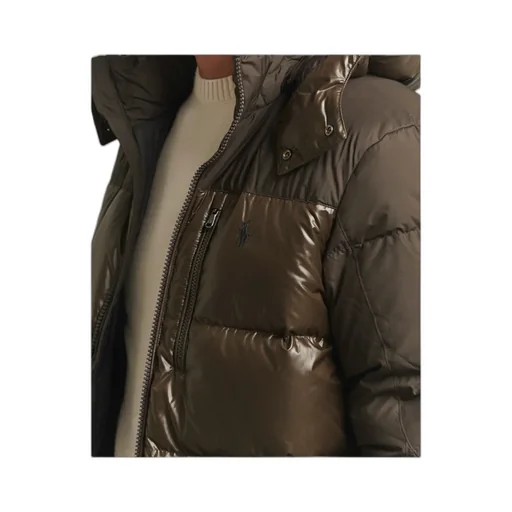 Zip-Up Hooded Down Jacket