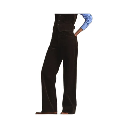 Straight Leg Corduroy Trousers