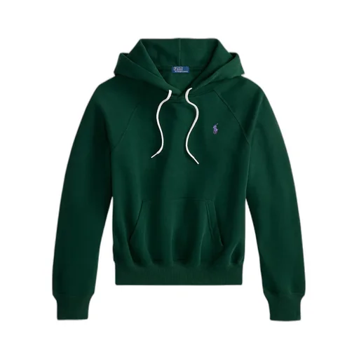 Logo Embroidered Drawstring Hoodie