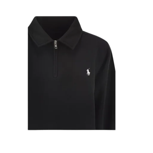 Logo Half-Zip Polo Top