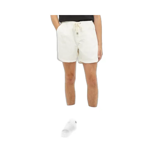 Logo Embroidered Corduroy Shorts