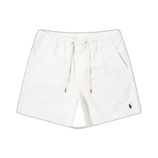 Logo Embroidered Corduroy Shorts