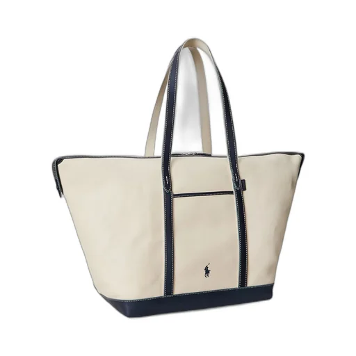 Logo Embroidered Large Tote Bag