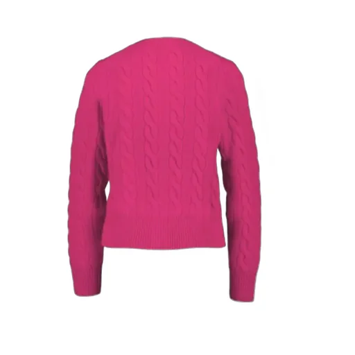 Logo Embroidered Crewneck Cardigan
