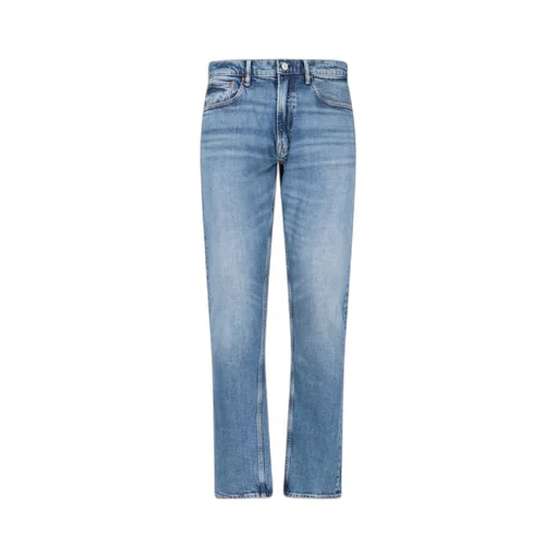 Logo-Patch Tapered-Leg Jeans