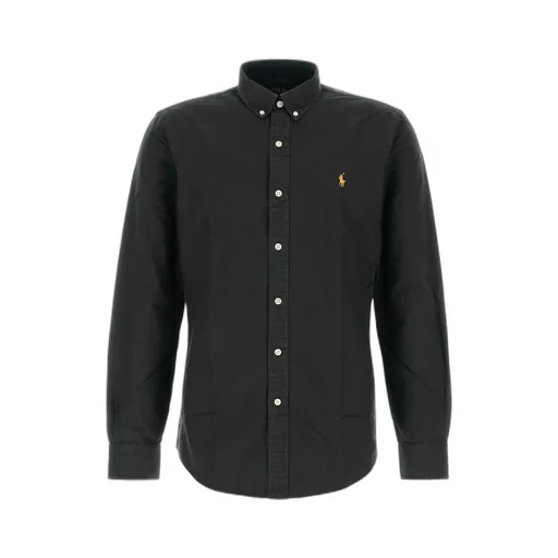 Pony Embroidered Long-Sleeved Shirt
