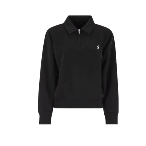 Logo Half-Zip Polo Top