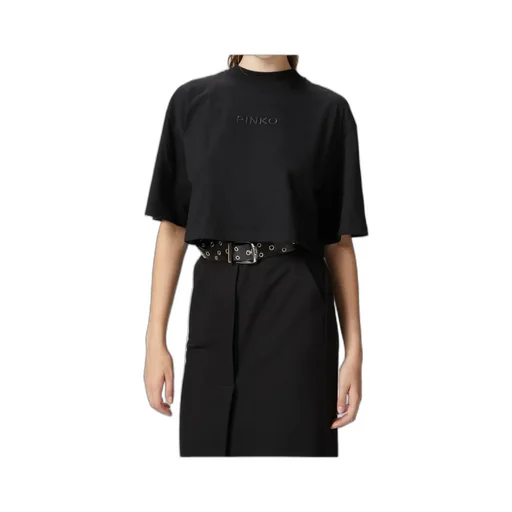Logo-Embroidered Cotton Cropped T-Shirt