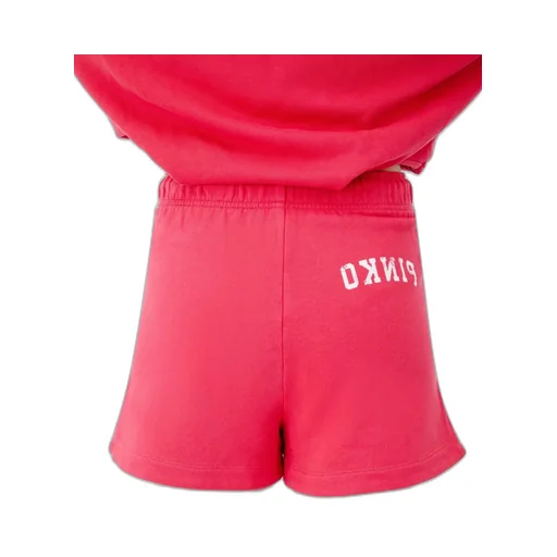 Elastic-Waistband Cotton Mini Shorts
