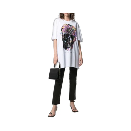 Skull-Appliqué T-Shirt