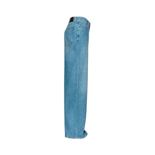 Medium-Light Denim Palazzo Jeans