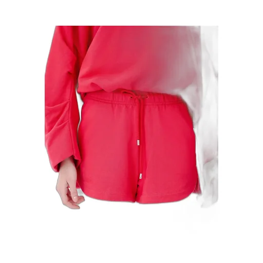Elastic-Waistband Cotton Mini Shorts