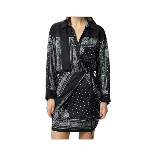 Bandana Printed Drop Shoulder Mini Dress