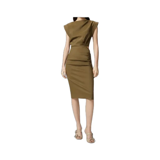 Cap-Sleeve Dress