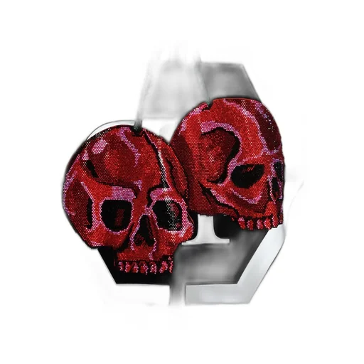 Rhinestone-Cherries Cotton Hoodie