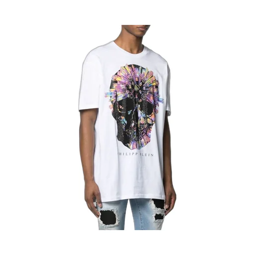 Skull-Appliqué T-Shirt