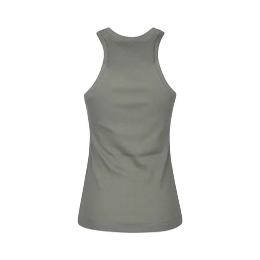 Logo Lettering Ribbed Vest