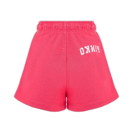 Elastic-Waistband Cotton Mini Shorts
