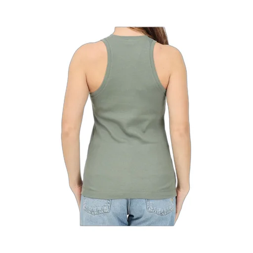 Logo Lettering Ribbed Vest