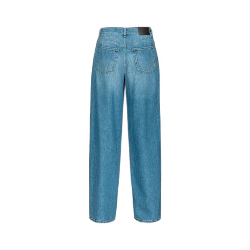 Medium-Light Denim Palazzo Jeans