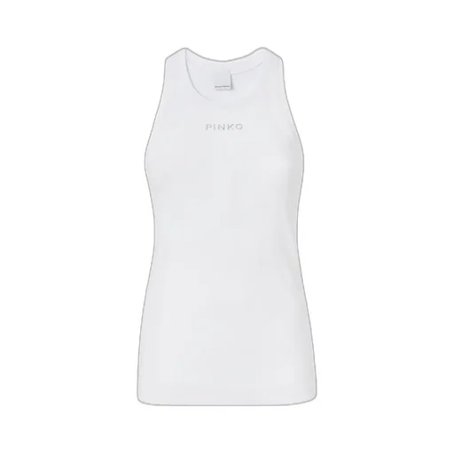Logo Lettering Ribbed Camisole Top