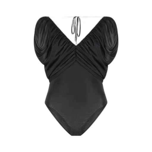 V-Neck Ruched Bodysuit
