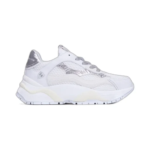 Logo Embossed Lace-Up Sneakers