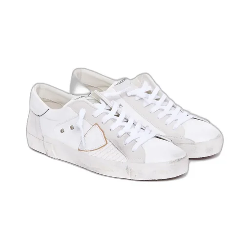 Paris Logo Patch Low-Top Sneakers