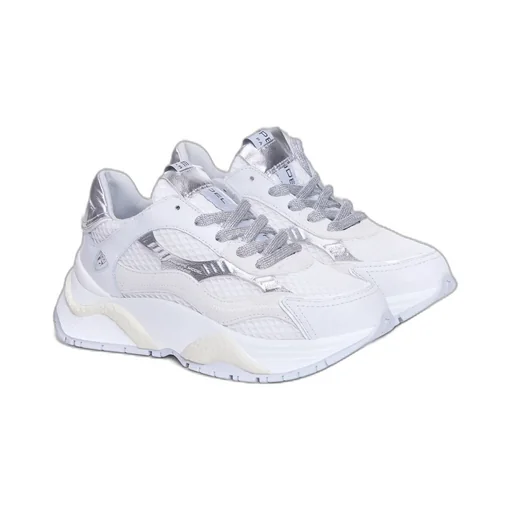 Logo Embossed Lace-Up Sneakers