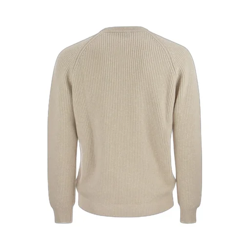 Ribbed-Knit Long-Sleeve Sweatshirt