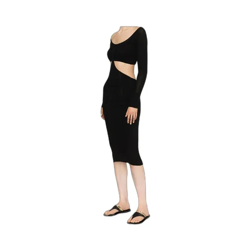 Cut-Out Detail Knit Dress