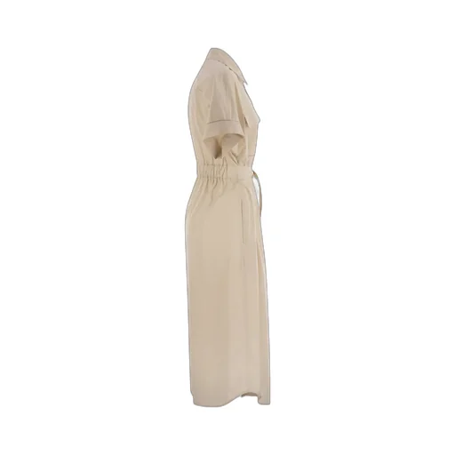 Light Stretch Cotton Satin Chemisier Dress
