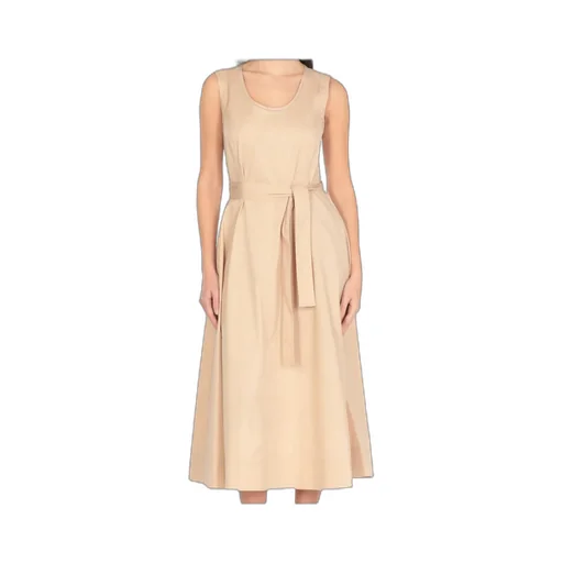Belted A-Line Dress