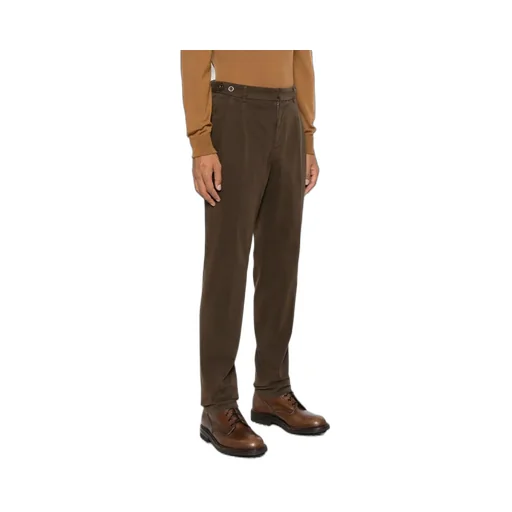 Waist-Tab Cotton Trousers