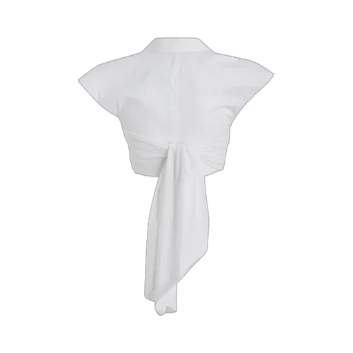 Tie Fastened Cropped Blouse