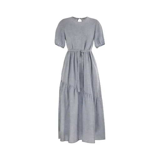Long Dress In Pure Linen